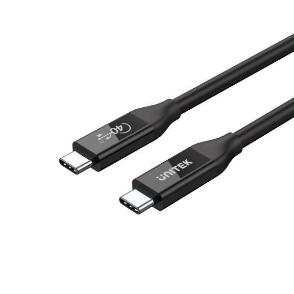 0.8m USB4 USB-C To USB-C Cable Supports Up To 40Gbps Transfer Rate 100W Power Delivery UNITEK — view 2