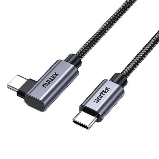 UNITEK 2m USB-C to Right Angled 90 Degree USB-C Connector. Unitek — view 2