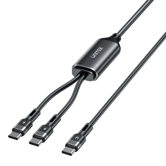 UNITEK 2-in-1 USB-C Cable with Dual Connectors. Fast Charge iPhone 16 Unitek — view 2