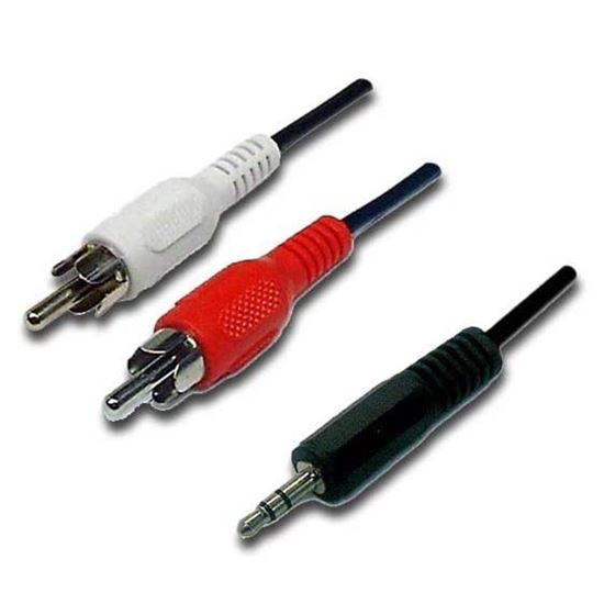 DYNAMIX 5m Stereo 3.5mm Plug to 2 RCA Plug, Cable Dynamix — view 2