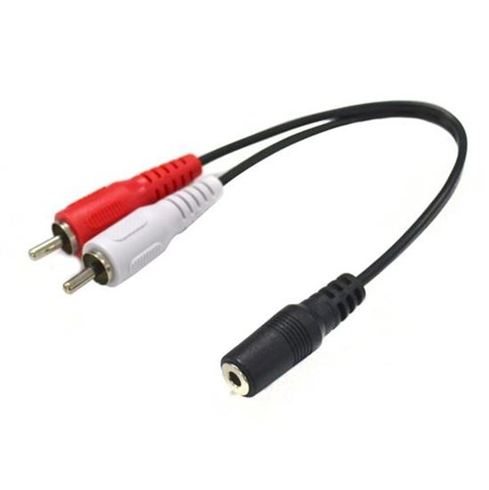 DYNAMIX 200mm Stereo 3.5mm Female to 2 RCA Male Cable Dynamix — view 2