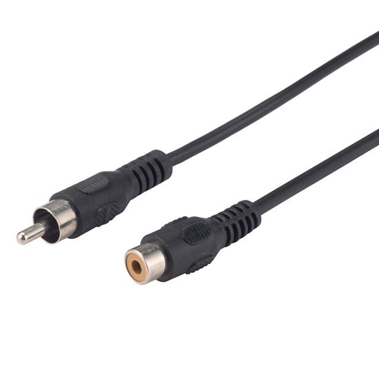 DYNAMIX 2m RCA Plug to Socket Extension Cable, 30AWG. Dynamix — view 1