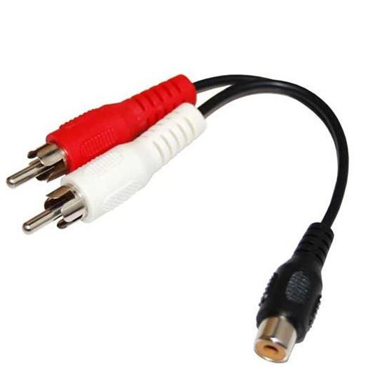 DYNAMIX 0.15m Dual RCA Male to RCA Female Cable Dynamix — view 2