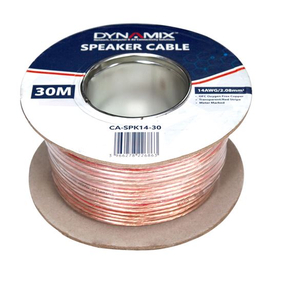 DYNAMIX 30m 14AWG/2.08mm Speaker Cable, OFC 42/0.25BCx2C, Dynamix — view 2