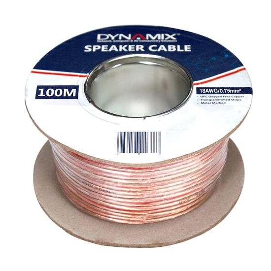 DYNAMIX 100m 18AWG PVC Speaker Cable. Bare Copper. Metre Marked. Dynamix — view 2