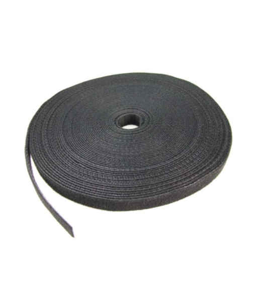 DYNAMIX Hook & Loop Roll 20m x 12mm dual sided, BLACK colour Dynamix — view 2
