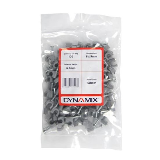 DYNAMIX Cable Clip (Bags of 100pcs Width: 6mm, Height: 9mm, Internal Dynamix — view 2