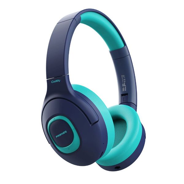 Child-Safe Wireless Bluetooth Over-Ear Headphones. Up To 5 Hours Playback Time Promate — view 2
