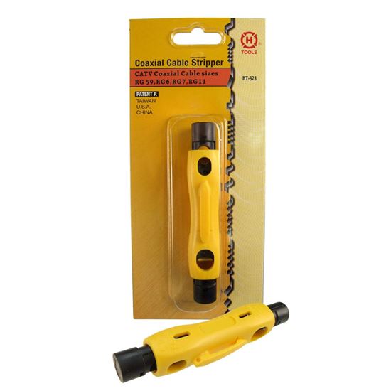 HANLONG 2x blade Coaxial Cable Stripper RG59/62/6/11/7/213/8 Hanlong — view 2