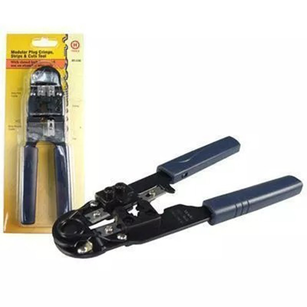 HANLONG Modular Metal Crimping Tool. Crimps 8P/8C RJ45 Plugs. Hanlong — view 2