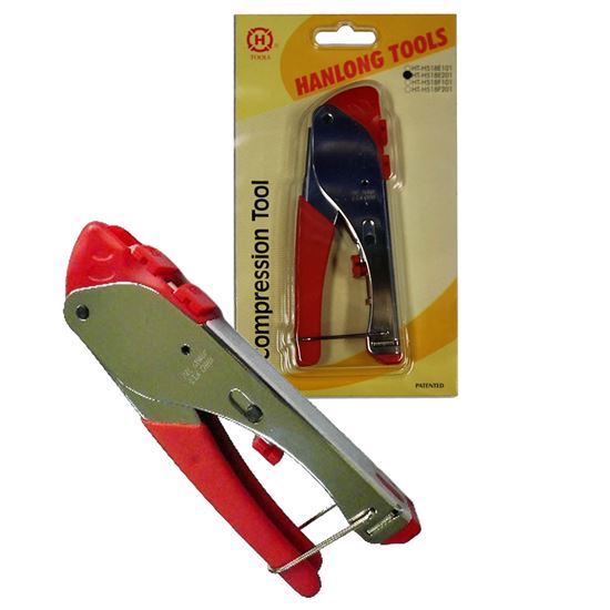 HANLONG Compression Crimp Tool for RG59/RG6 F/BNC and RCA Hanlong — view 2