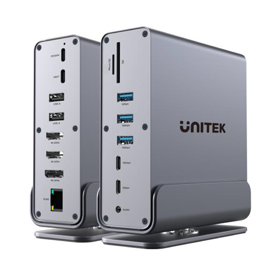 UNITEK 15-in-1 Universal DisplayLink 4K Docking Station. Unitek — view 2