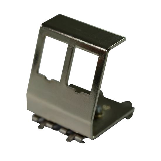 DYNAMIX 2 Port Keystone to DIN Mount Metal Adapter Plate Dynamix — view 2