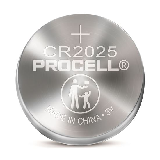 PROCELL Lithium CR2025 Coin Battery. Box of 20 (4x Strips of 5) Procell — view 2