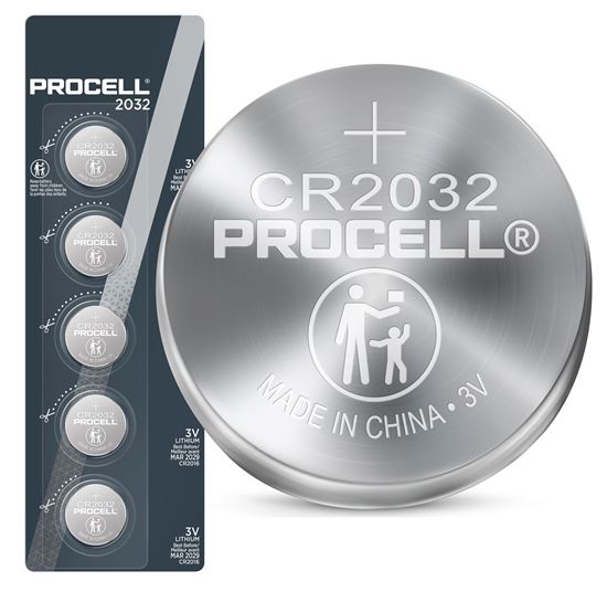 PROCELL Lithium CR2032 Coin Battery. Box of 20 (4x Strips of 5) Procell — view 2