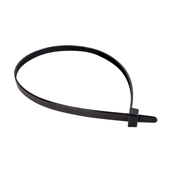 4.8 x 280mm UV Black Cable Ties Pack of 100 230N/23.4kgs Dynamix — view 2