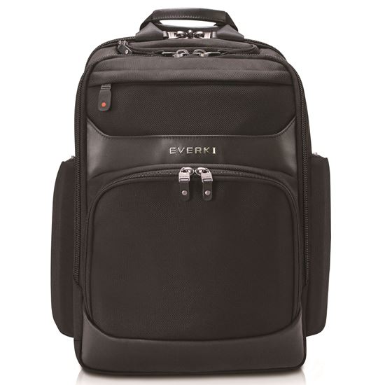 EVERKI Onyx Black Laptop Backpack Up to 15.6'. Travel Friendly, Everki — view 2
