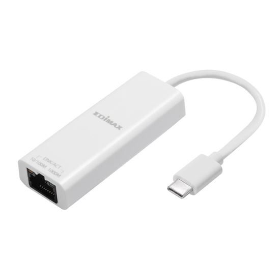 EDIMAX USB-C to Gigabit Ethernet Adapter. Plug-and-Play. Edimax — view 2