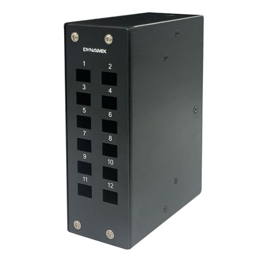 DYNAMIX 12 Port DIN Rail Fibre Enclosure LC Duplex / SC Simplex. Dynamix — view 2