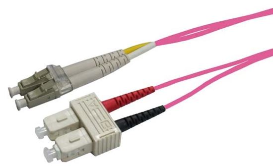 DYNAMIX 20M 50u LC/SC OM4 Fibre Lead (Duplex, Multimode) Dynamix — view 2
