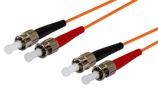 DYNAMIX 2M 62.5u ST/ST OM1 Fibre Lead (Duplex, Multimode) Dynamix — view 2
