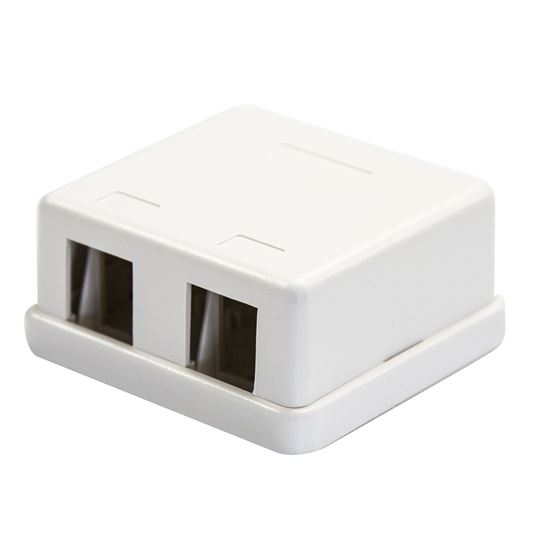 DYNAMIX 2 Port Unloaded Keystone Wall Mount Enclosure Dynamix — view 2