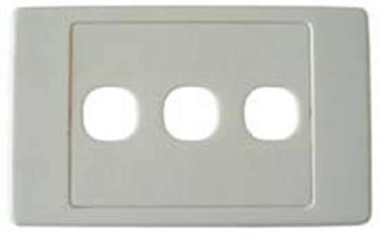 AMDEX Triple Port RJ45 Face Plates AMDEX style. Amdex — view 2