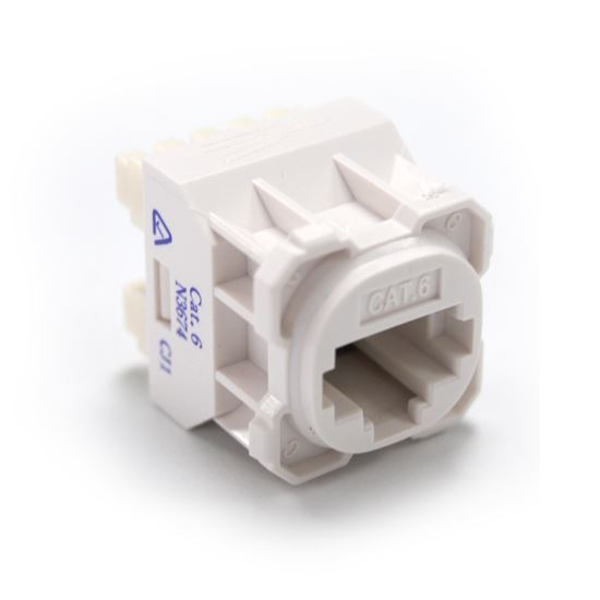 AMDEX Cat6 RJ45 Jack for AMDEX Face Plates. White Amdex — view 2