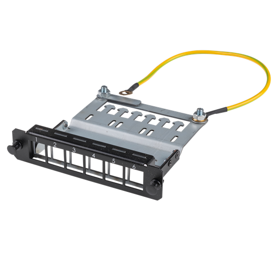 DYNAMIX 6x Port Unloaded Keystone Plate for FPP3PB Fibre Tray Dynamix — view 2