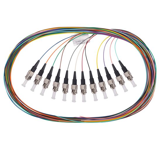 DYNAMIX 2M ST Pigtail OM3 12x Pack Colour Coded, 900um Multimode Dynamix — view 2