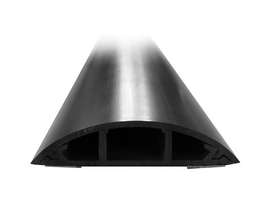 DYNAMIX 1m Floor Mount Round Wiring Duct. Dims -  70mm x 16.5mm (WxH) Dynamix — view 2