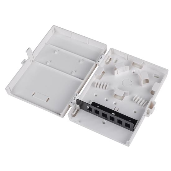 DYNAMIX Fibre Wall Enclosure 6 Port LC Duplex/SC Simplex Unloaded. Dynamix — view 1