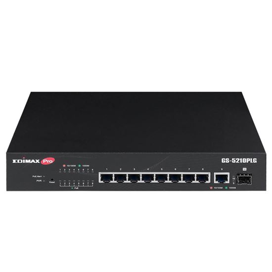 EDIMAX 10 Port Gigabit PoE+ Web Smart Switch with 1x SFP Port. Edimax — view 2