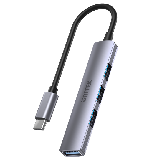 UNITEK 4-in-1 USB Multi-port Ultra Slim Hub with USB-C Connector. Unitek — view 2