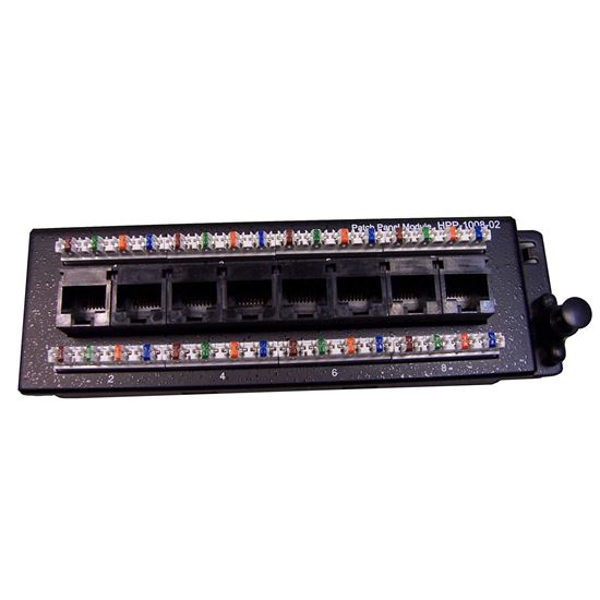 DYNAMIX 8 Port Cat6 Slimline Patch Panel for HWS range T568A. Dynamix — view 2