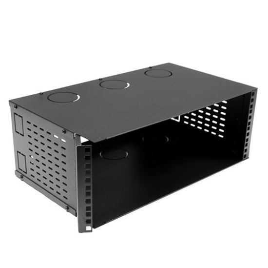 DYNAMIX 4U 300mm Deep 19' Fully Enclosed Hinged Wall Mount Bracket. Dynamix — view 2