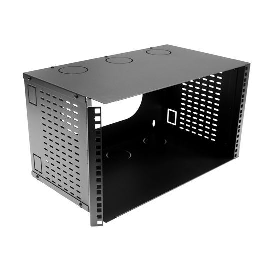 DYNAMIX 6U 300mm Deep 19' Fully Enclosed Hinged Wall Mount Bracket. Dynamix — view 2