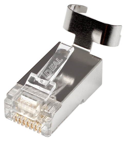 IDEAL INDUSTRIES CAT6A/6/5e STP RJ45 Push Through Plug (Staggered). Ideal Industries — view 2