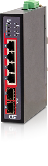 CTC UNION 4 Port Gigabit Unmanaged Compact Switch. -40C~+75C. CTCunion — view 2