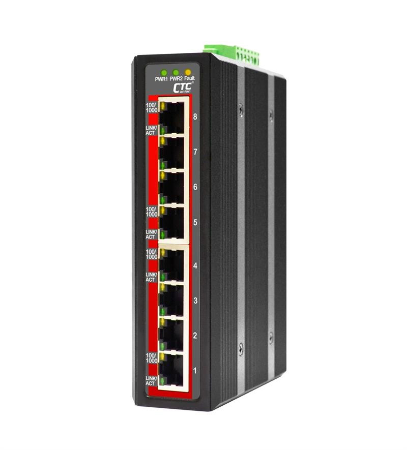 CTC UNION 8 Port Gigabit Unmanaged Switch. 8x 10/100/1000Base-T(X). CTCunion — view 2