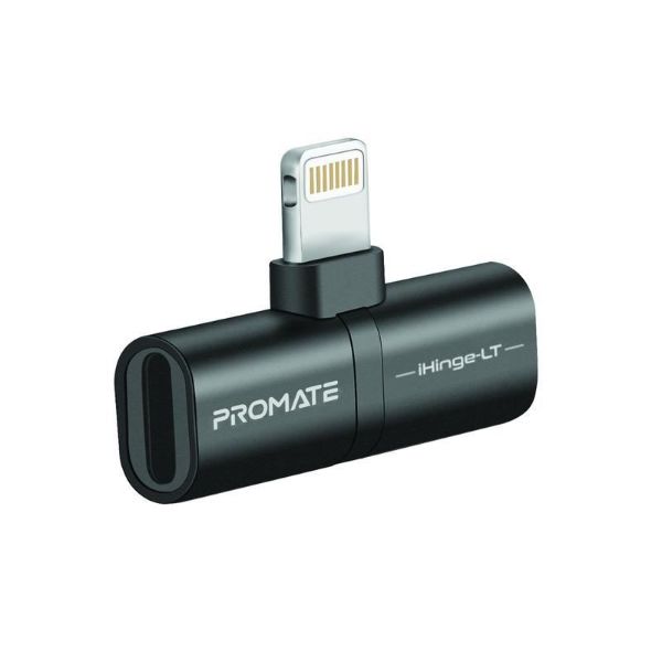 2-In-1 Audio & Charging Adaptor Lightning Connector. 2A Pass Through Charging. Promate — view 2