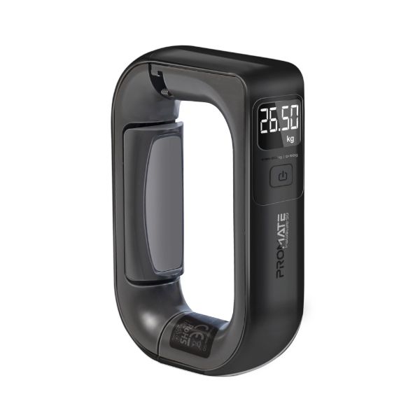 Comfort-Grip High Precision Digital Handheld Luggage Scale 50Kgs Max Cap, Promate — view 2