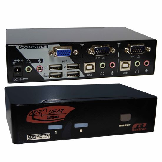 REXTRON 1-2 Automatic VGA/USB KVM Switch. Share 1x USB Keyboard/Mouse Rextron — view 2
