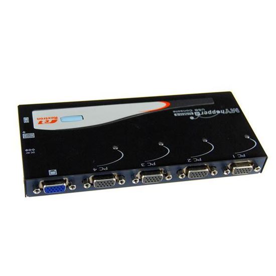 REXTRON 4 Port USB KVM Switch. Share 1x USB k/b/USB Mouse/Video Rextron — view 2