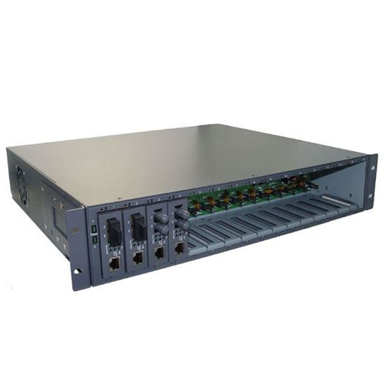 CTS 16 Slot Universal Media Converter Rack, 19' rack mountable. CTS — view 2