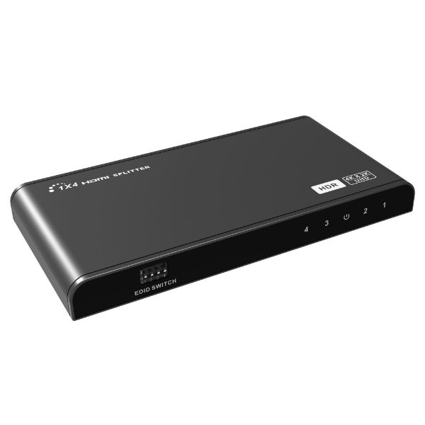 1-In-4-Out HDMI Splitter W/ HDR & EDID. UHD Res Up To 4K2K@30/60Hz Lenkeng — view 1