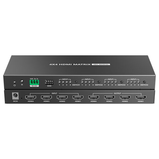 LENKENG 4K 4-In-4-out HDMI 2.0 Matrix Switch. IR remote Control. Lenkeng — view 2