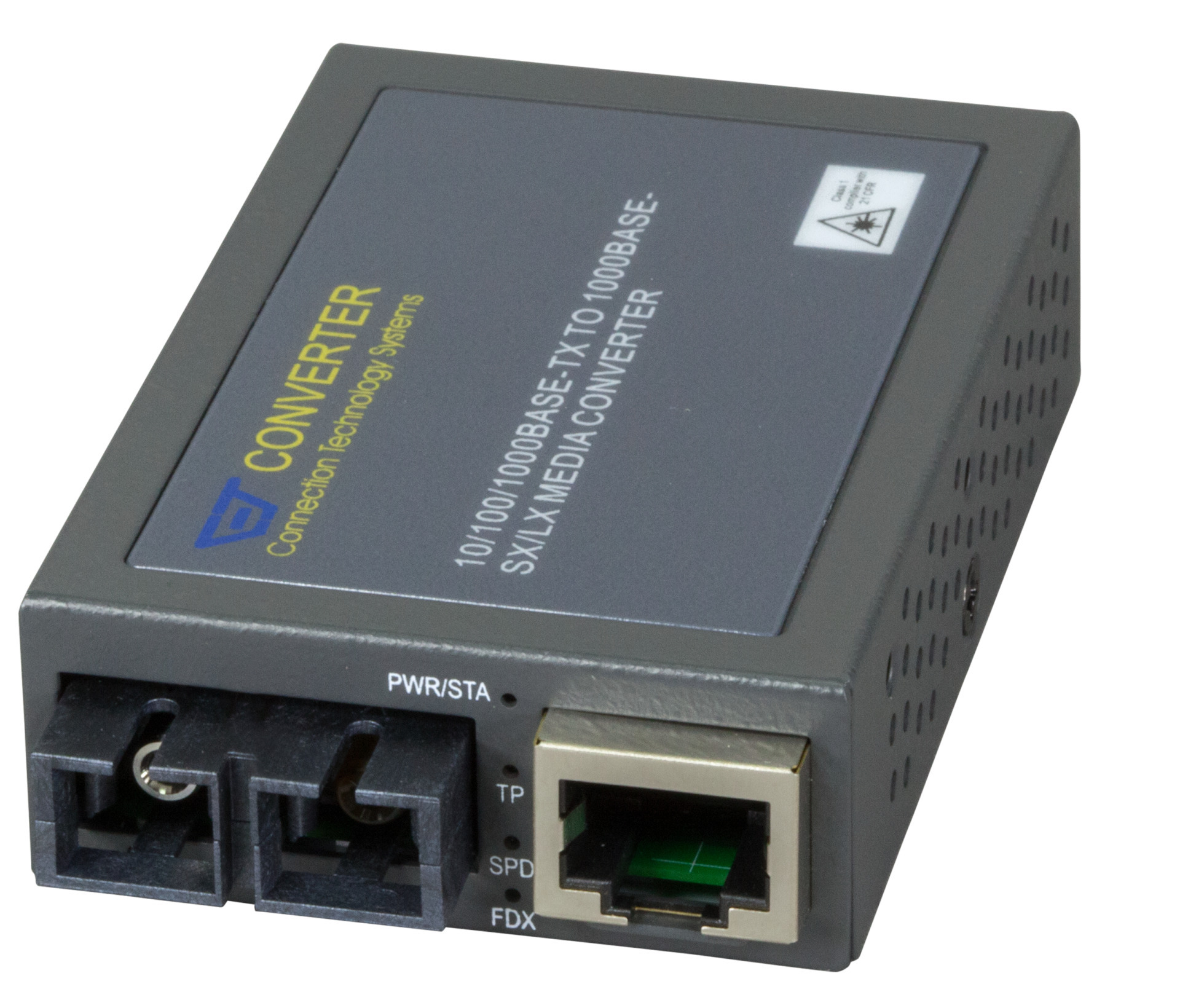 CTS Compact Gigabit RJ45 to SC Multimode Fibre Media Converter. CTS — view 2