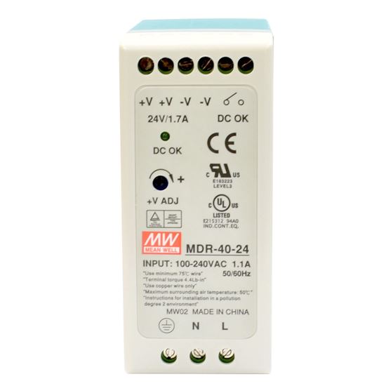 CTC UNION 24V/40W Din Rail Mount Power Supply with Short circuit, CTCunion — view 2
