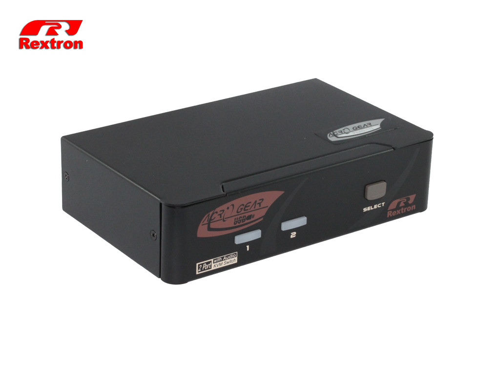 REXTRON 2 Port DisplayPort USB KVM with Audio. Rextron — view 2